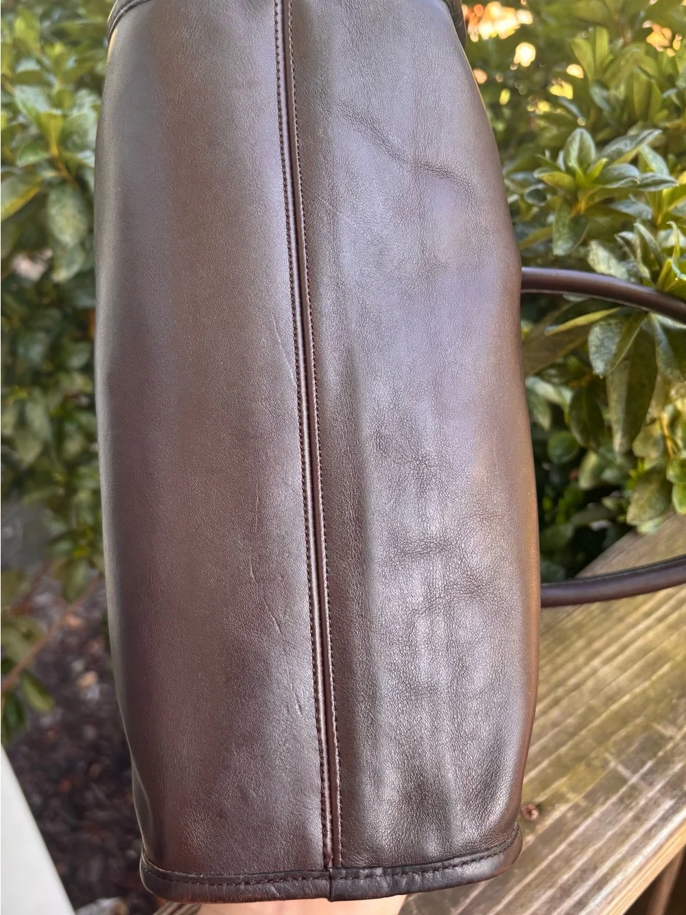 Authentic Coach NYC Mocha Madison satchel